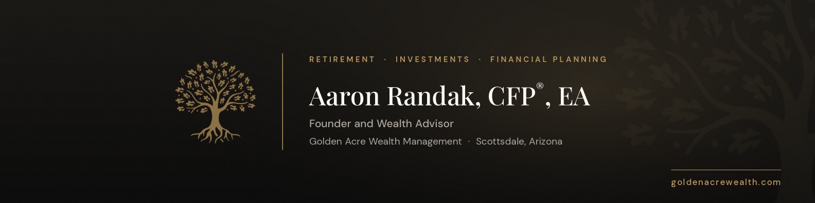 GOLDEN ACRE WEALTH MANAGEMENT banner